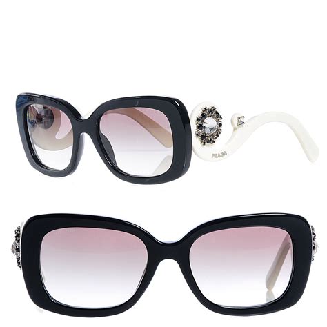 prada baroque sunglasses black|Prada minimal baroque sunglasses.